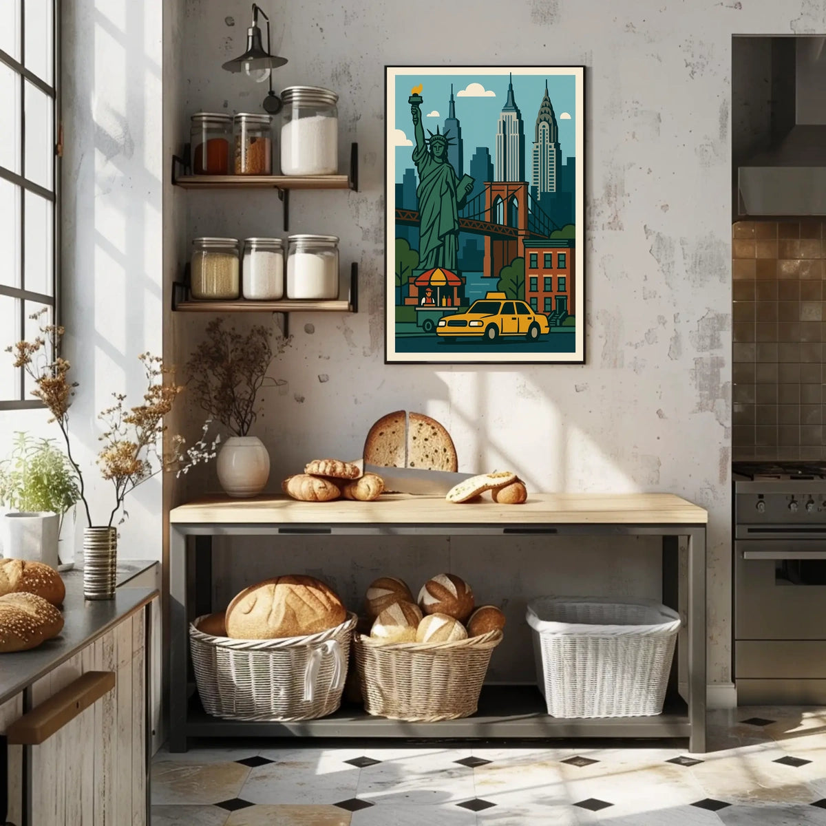 Iconic New York City Vibes Poster