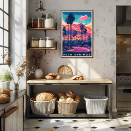 Palm Springs Vivid Sunset Poster