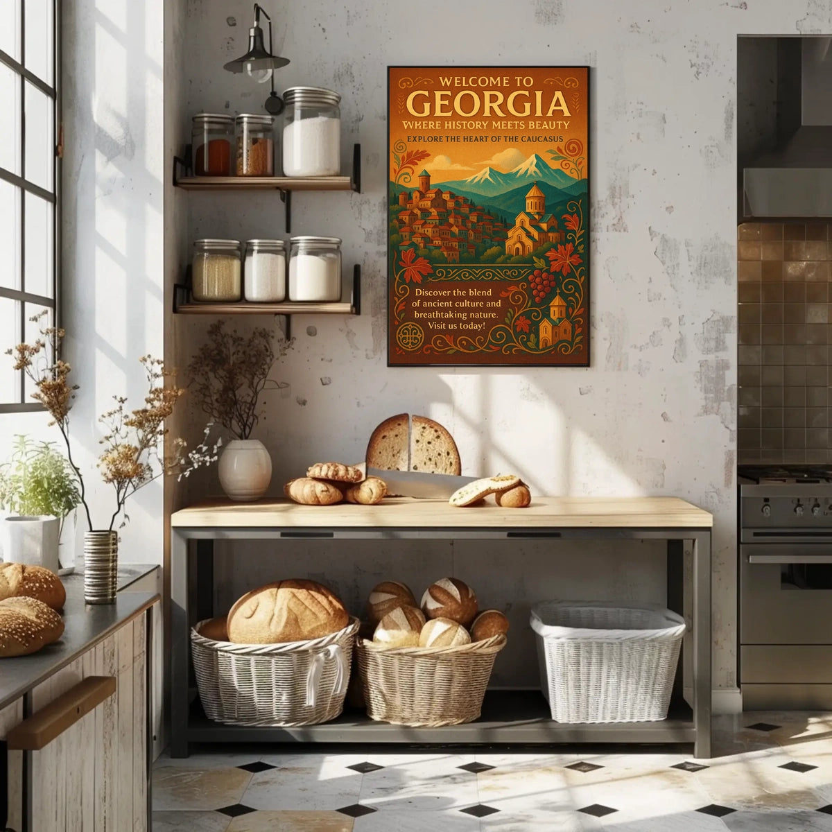 Welcome To Georgia Where History Meets Poster