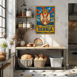Serbia National Emblem Poster