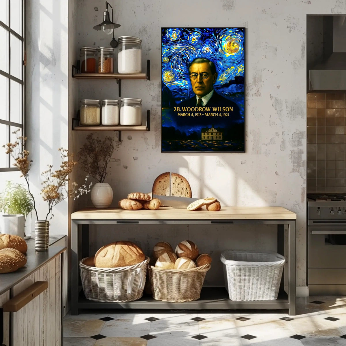 Woodrow Wilson 28th President of the United States Presidential Masterpiece Series Poster