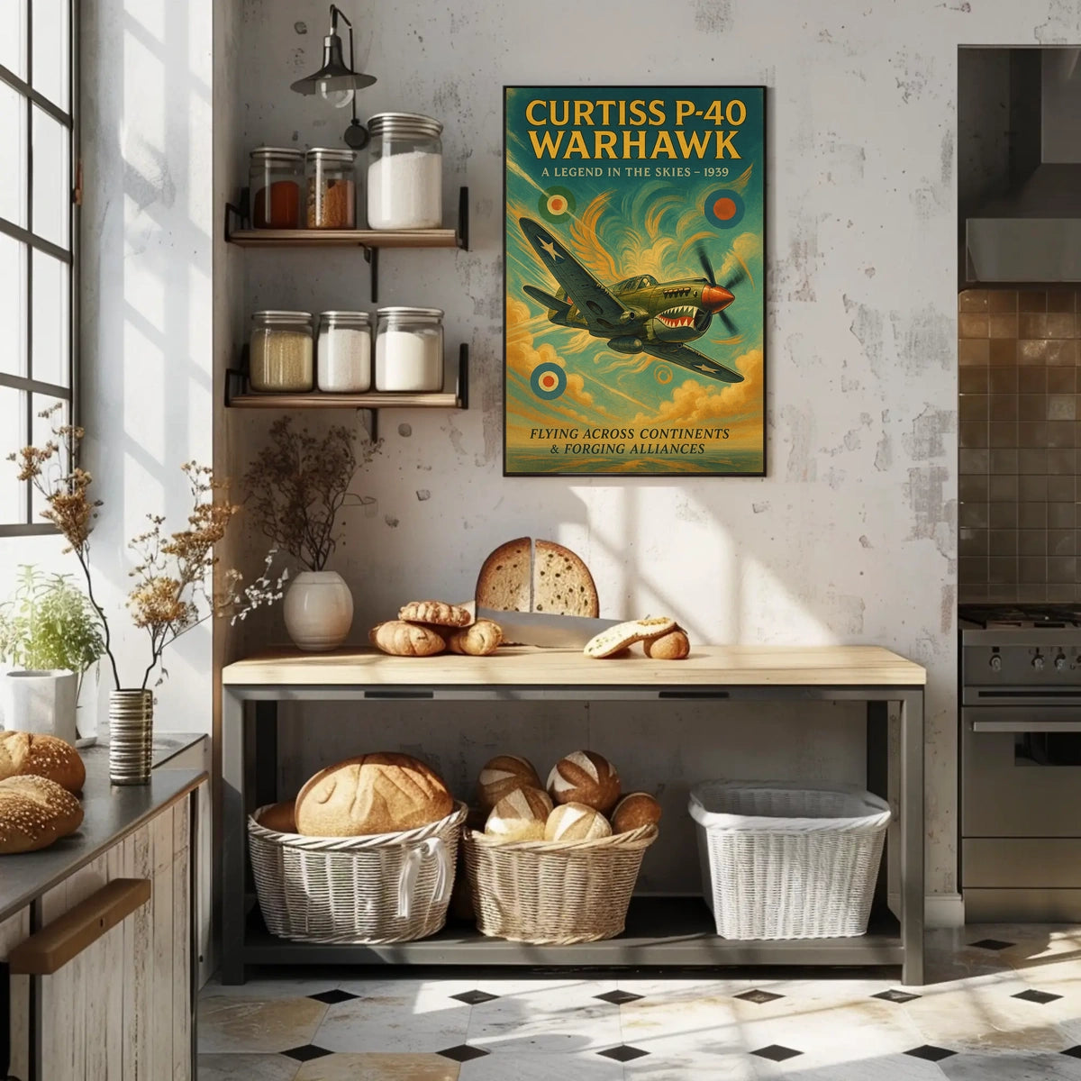 Curtiss P-40 Warhawk A Legend in the Skies Poster
