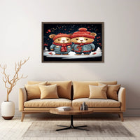 Winter Wonderland Bears Poster