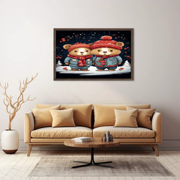 Winter Wonderland Bears Poster