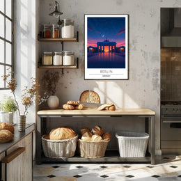Brandenburg Gate Twilight Serenity Travel Poster
