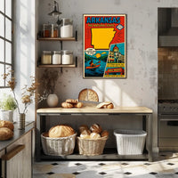 Arkansas Attractions Lakes Hot Springs National Park Poster