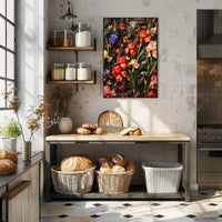 Floral Symphony Wall Art Print for Home Decor