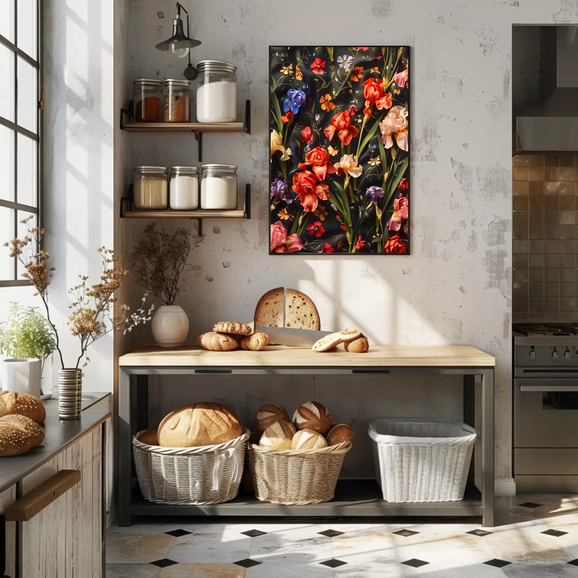 Floral Symphony Wall Art Print for Home Decor