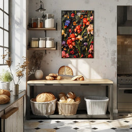 Floral Symphony Wall Art Print for Home Decor