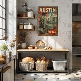 Austin Skyline Tribute Wanderlust Photography Poster