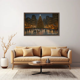 Winter Wonderland Detroit Cozy Photography Realism Poster