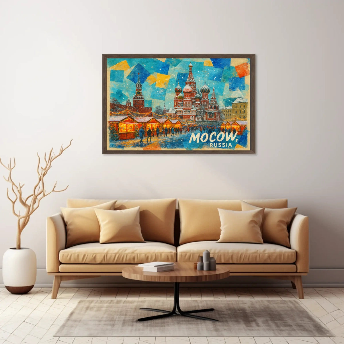 Moscow Winter Market Poster