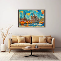 Moscow Winter Market Poster