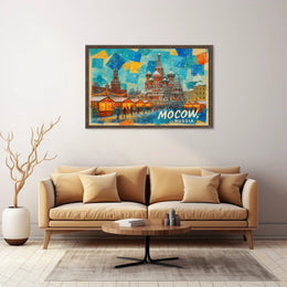 Moscow Winter Market Poster