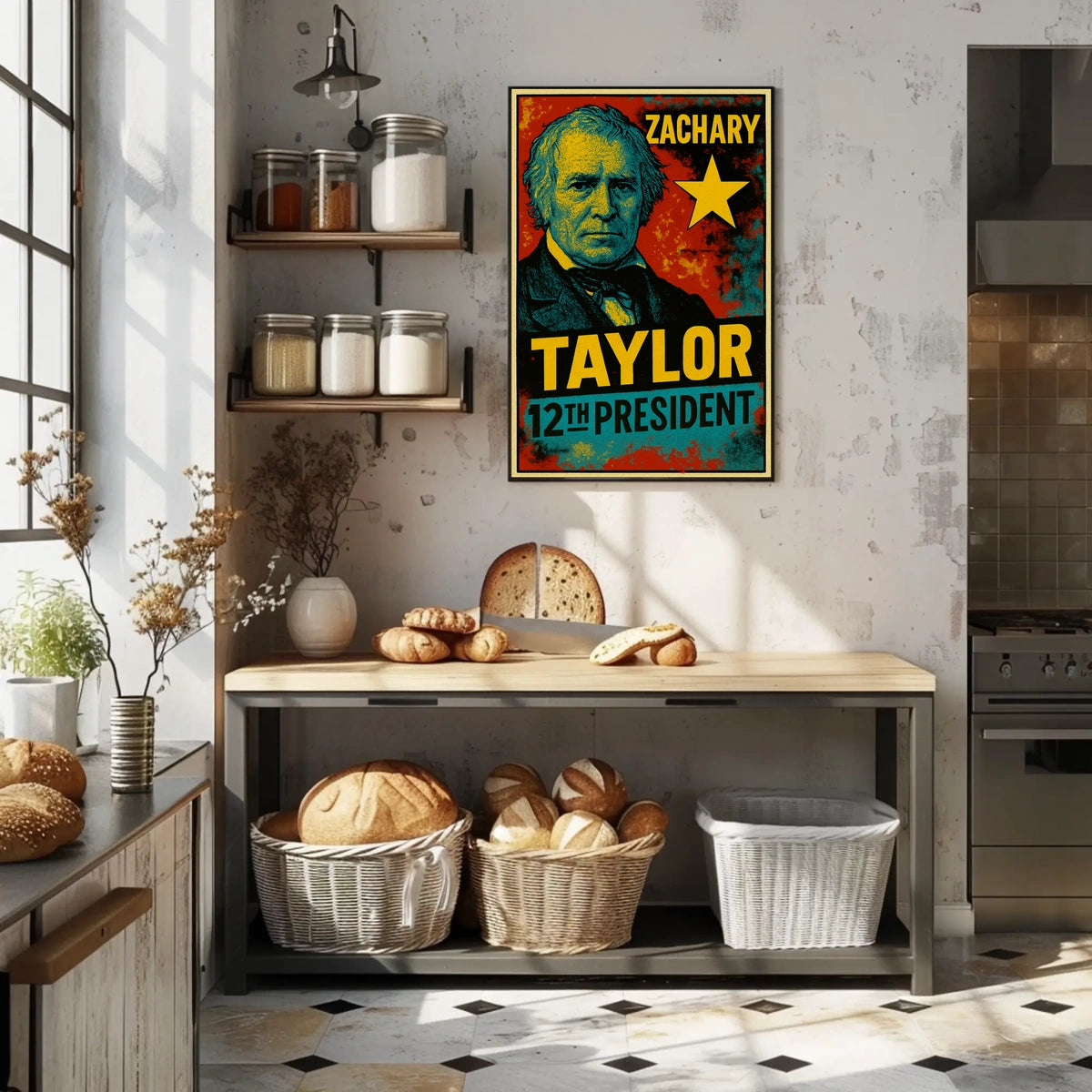 Zachary Taylor 12th President of the United States Graffiti Pop Art Poster