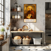 Saint Anselm Patron of Philosophers and Theologians Poster PosterGoat