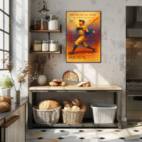 Babe Ruth Vintage Baseball Sports Poster