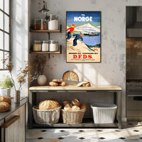 Travel to Norway with D.F.D.S Poster PosterGoat