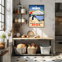 Travel to Norway with D.F.D.S Poster PosterGoat