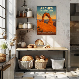 Arches National Park Scenic Vintage Travel Poster