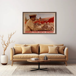 Celebratory Soviet Propaganda Poster