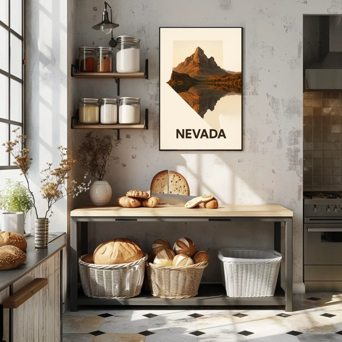 Nevada Landscape Reflection Poster