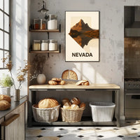 Nevada Landscape Reflection Poster