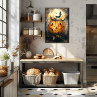 Halloween Jack-O'-Lantern Art Print Poster
