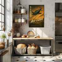 Curtiss-Wright XP-55 Ascender Iconic WWII Era Poster