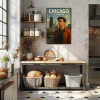 Chicago Skyline Portrait Poster