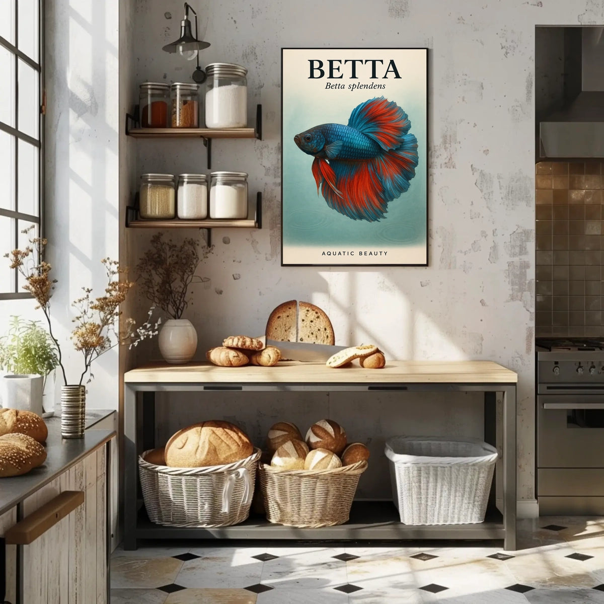 Betta Splendens Aquatic Beauty Poster