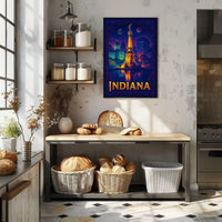 Indiana A Vibrant Tribute Poster