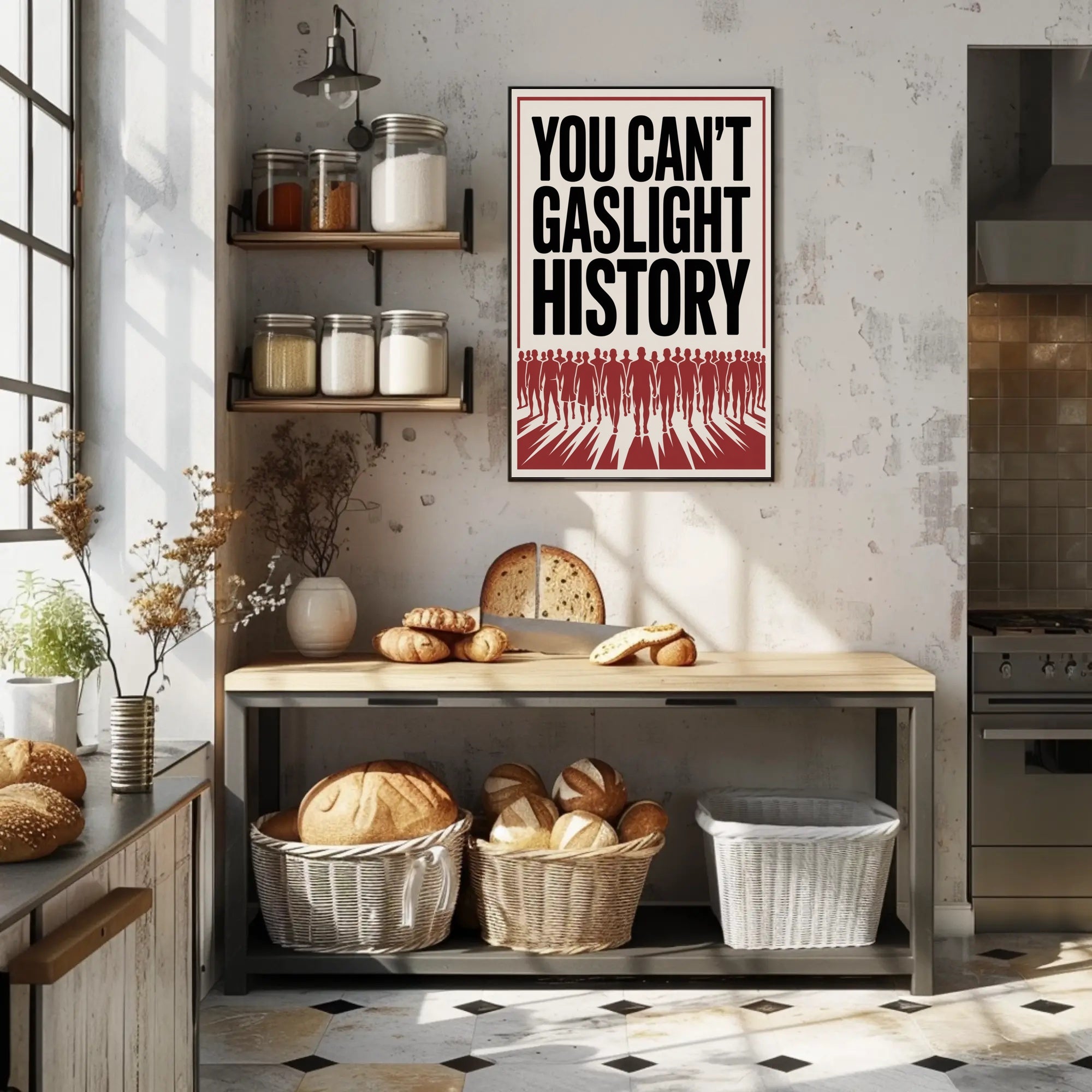 You Can't Gaslight History Political or Propaganda Poster