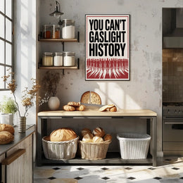 You Can't Gaslight History Political or Propaganda Poster