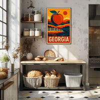 Georgia The Peach State Poster