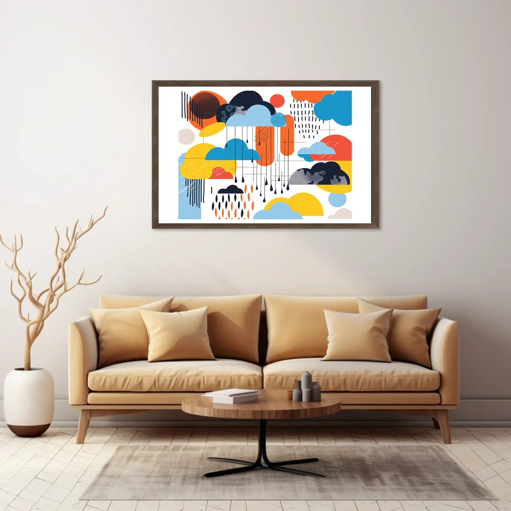 The poster features an abstract design with a modern artistic style. The core Travel Poster