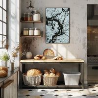 Abstract Winter Landscape Poster