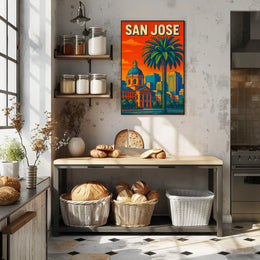 San Jose Cityscape Poster