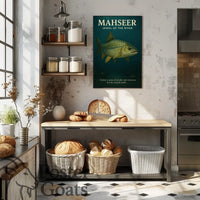 MAHSEER Fish Photorealistic Animal Poster