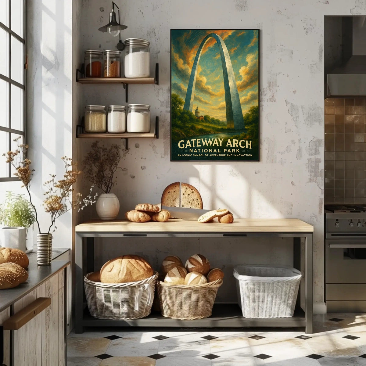 Gateway Arch Adventure in Urban or Cityscape Poster