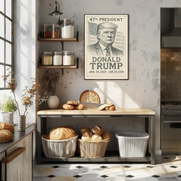 Donald Trump Pop Art Typography Patriot Poster