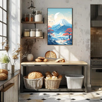 Tranquil Mountain Landscape Poster