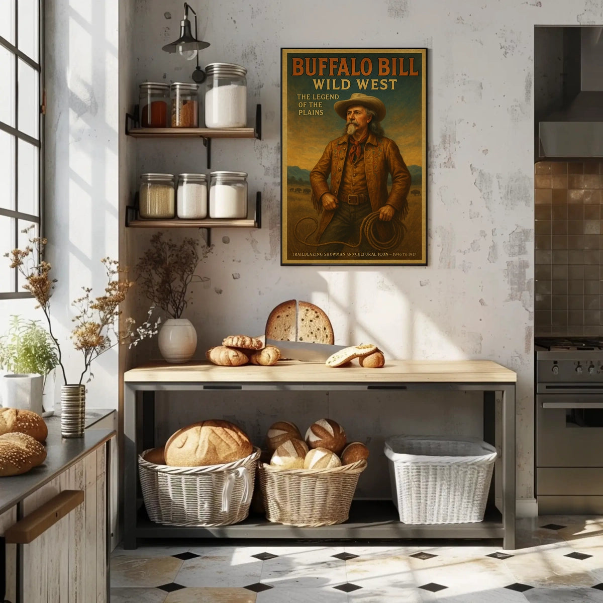 Vintage Western Showman: Cultural Heritage Poster