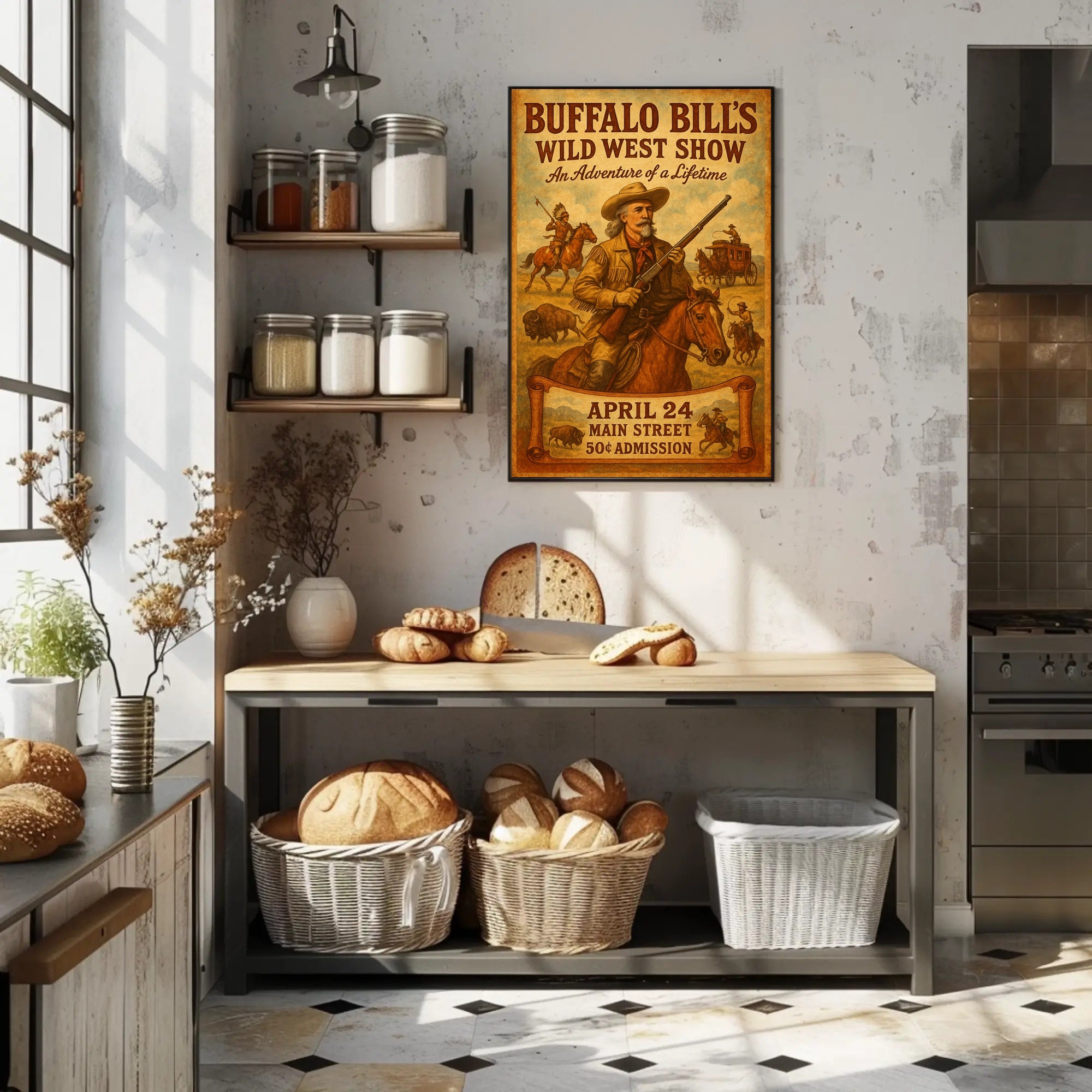 Buffalo Bill's Wild West Show Vintage Poster Art Print PosterGoat