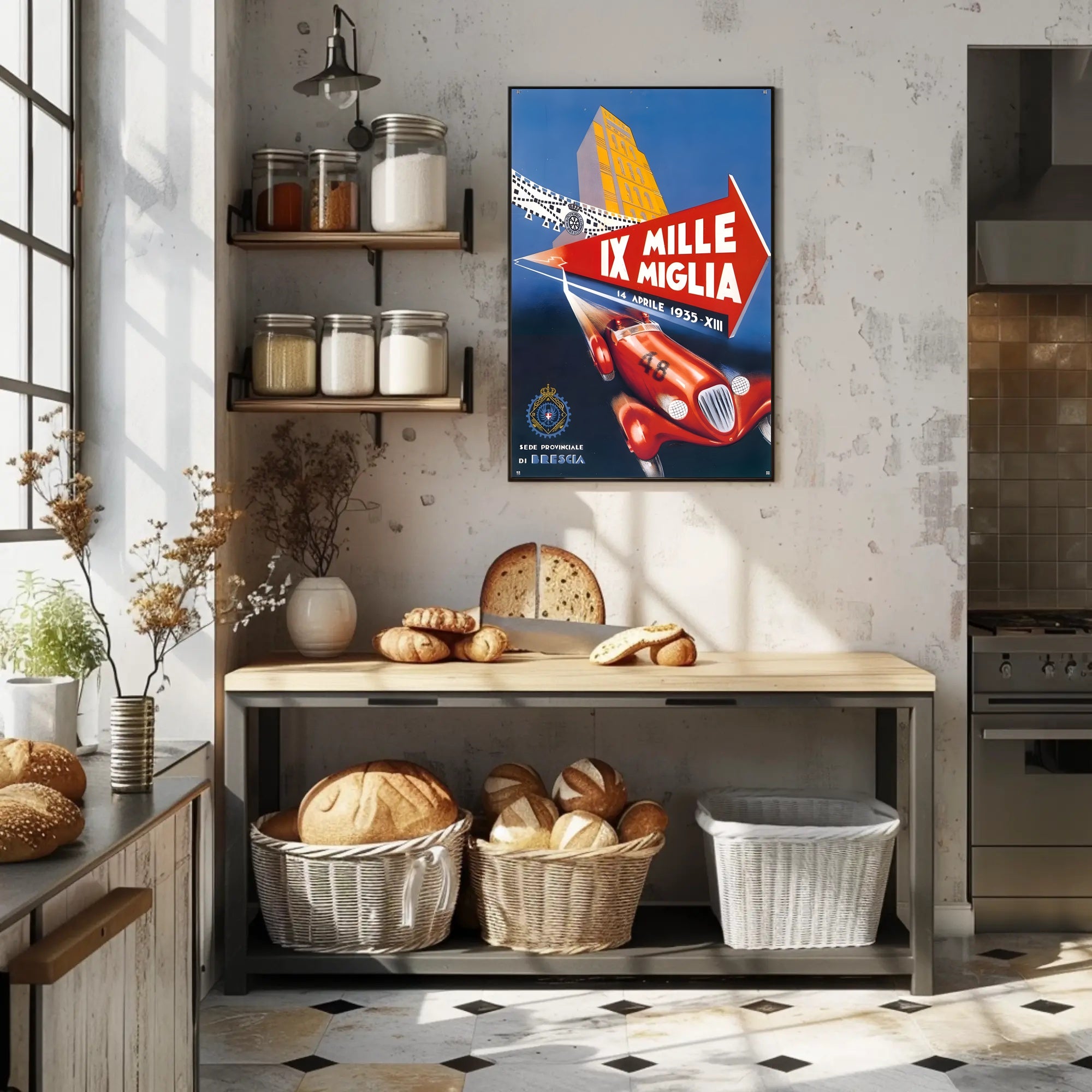 Mille Miglia 1935 Racing Event Poster