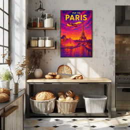 Fly to Paris Poster