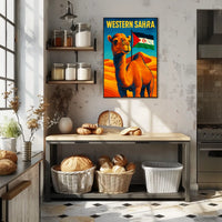 Western Sahara A Vibrant Tribute Poster