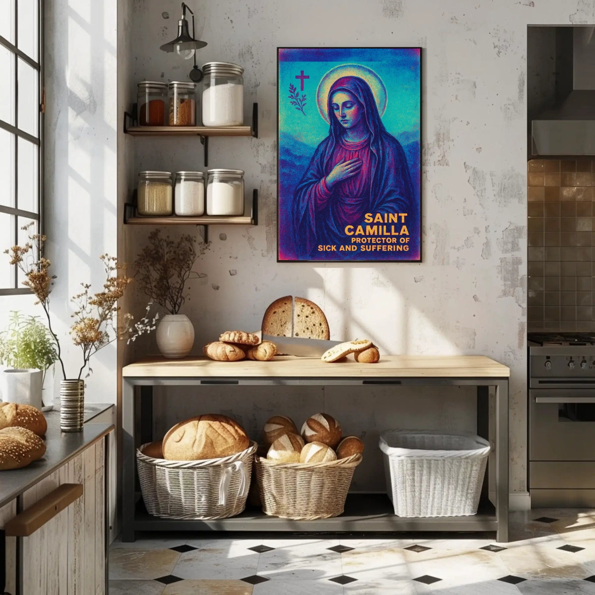 Saint Camilla Protector of the Sick and Suffering Poster