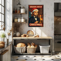 Abraham Lincoln Christmas Poster