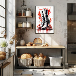 Boots And Roses Poster